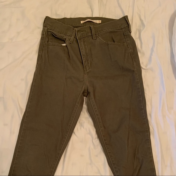 Levi’s highrise skinny Jean 721 green ankle length - Picture 4 of 6